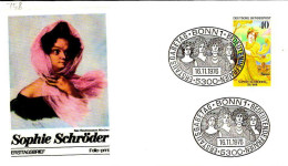 RFA Poste Obl Yv: 758 Mi:909 Sophie Schröder (TB Cachet à Date) Fdc Bonn 16-11-76 - 1971-1980