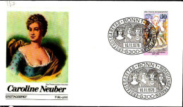 RFA Poste Obl Yv: 757 Mi:908 Caroline Neuber (TB Cachet à Date) Fdc Bonn 16-11-76 - 1971-1980