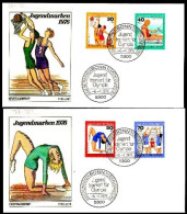 RFA Poste Obl Yv: 731/734 Jugendmarke Sports (TB Cachet à Date) Fdc Bonn 6-4-76 - 1971-1980