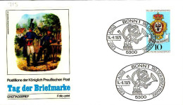 RFA Poste Obl Yv: 715 Mi:866 Tag Der Briefmarke Königl.Preuß.Posthalterei (TB Cachet à Date) Fdc Bonn 14-10-75 - 1971-1980
