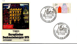 RFA Poste Obl Yv: 711 Mi:862 Denkmalschutzjahr Trier (TB Cachet à Date) Fdc Bonn 15-7-75 - 1971-1980