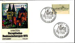 RFA Poste Obl Yv: 712 Mi:863 Denkmalschutzjahr Xanten (TB Cachet à Date) Fdc Bonn 15-7-75 - 1971-1980