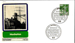 RFA Poste Obl Yv: 706 Mi:857 Hochofenanlage (TB Cachet à Date) Fdc Bonn 15-10-75 - 1971-1980
