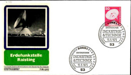 RFA Poste Obl Yv: 700 Mi:851 Erdefunkstelle (TB Cachet à Date) Fdc Bonn 15-5-75 - 1971-1980