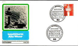 RFA Poste Obl Yv: 697 Mi:848 Leuchtturm (TB Cachet à Date) Fdc Bonn 17-2-76 - 1971-1980