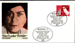 RFA Poste Obl Yv: 677 Mi:828 Else Lasker-Schüler (TB Cachet à Date) Fdc Bonn 15-1-75 - 1971-1980
