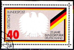RFA Poste Obl Yv: 656 Mi:807 25.Jahre Bundesrepublik Deutschland (Beau Cachet Rond) - Gebruikt