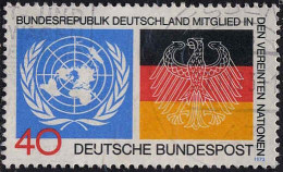 RFA Poste Obl Yv: 628 Mi:781 Bundesrepublik Deutschland Mitglied In Den Vereinten Nationen (cachet Rond) - Gebraucht