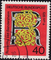 RFA Poste Obl Yv: 620 Mi:770 Roswitha Von Gandersheim Lettre (cachet Rond) - Used Stamps