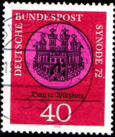 RFA Poste Obl Yv: 601 Mi:752 Synode 72 Dom Zu Würzburg (Beau Cachet Rond) - Gebruikt