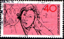 RFA Poste Obl Yv: 602 Mi:750 Heinrich Heine (Obl.mécanique) - Used Stamps