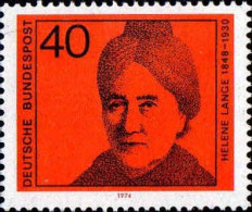 RFA Poste N** Yv: 641 Mi:792 Helene Lange - Unused Stamps