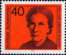 RFA Poste N** Yv: 642 Mi:793 Gertrud Baumer - Unused Stamps