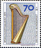 RFA Poste N** Yv: 634 Mi:785 Wohlfahrtsmarke Pedalharfe - Unused Stamps