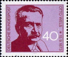 RFA Poste N** Yv: 630 Mi:780 Otto Wels Homme Politique - Unused Stamps