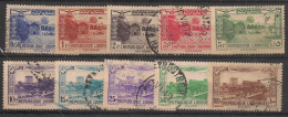 GRAND LIBAN - 1937-40 - Poste Aérienne PA N°YT. 65 à 74 - Série Complète - Oblitéré / Used - Usati