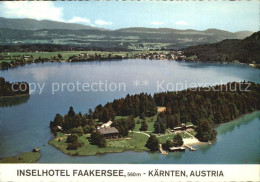 72549518 Faakersee Fliegeraufnahme Inselhotel Faakersee - Other & Unclassified