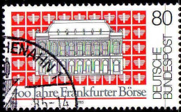 RFA Poste Obl Yv:1089 Mi:1257 400 Jahre Frankfurter Börse (TB Cachet Rond) - Gebraucht