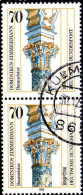 RFA Poste Obl Yv:1083 Mi:1251 Dominikus Zimmermann Baumeister Chapiteau Paire (TB Cachet Rond) - Used Stamps