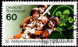 RFA Poste Obl Yv:1086 Mi:1254 Weltpfadfinderkonferenz München (cachet Rond) - Used Stamps