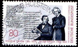 RFA Poste Obl Yv:1068 Mi:1236 Wilhelm & Jacob Grimm Ecrivains (TB Cachet Rond) - Gebraucht