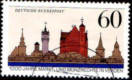 RFA Poste Obl Yv:1072 Mi:1240 Markt-und Münzenrechte In Verden (Beau Cachet Rond) - Used Stamps
