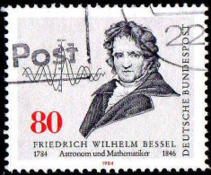 RFA Poste Obl Yv:1048 Mi:1219 Friedrich Wilhelm Bessel Astronom & Mathematiker (Beau Cachet Rond) - Gebraucht