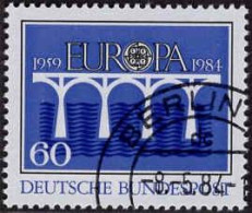 RFA Poste Obl Yv:1042 Mi:1210 Europa Cept Pont De La Coopération (TB Cachet à Date) Berlin 8-5-84 - Gebraucht