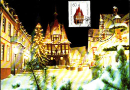 RFA Poste Obl Yv:1032 Mi:1200 Rathaus Michelstadt 16-2-1984 (TB Cachet à Date) Carte - Used Stamps