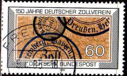 RFA Poste Obl Yv:1027 Mi:1195 150 Jahre Deutscher Zollverein (Beau Cachet Rond) - Gebraucht