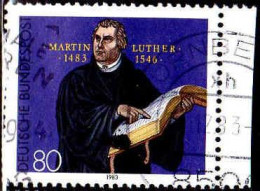 RFA Poste Obl Yv:1025 Mi:1193 Martin Luther Reformateur (TB Cachet Rond) - Gebraucht