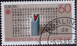 RFA Poste Obl Yv:1007 Mi:1175 Europa Cept Erfindung Der Buchdruckerkunst (TB Cachet à Date) Berlin 5-5-83 - Gebraucht