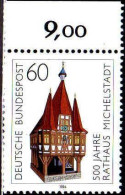 RFA Poste N** Yv:1032 Mi:1200 Rathaus Michelstadt (Bord De Feuille) - Unused Stamps