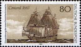 RFA Poste N** Yv:1012 Mi:1180 Einwanderung Der 1.Deutschen In Amerika - Unused Stamps