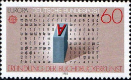 RFA Poste N** Yv:1007 Mi:1175 Europa Cept Erfindung Der Buchdruckerkunst - Unused Stamps