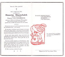 DP Honerine Maesschalck ° Welle Denderleeuw 1876 † 1957 X Domien Van Holsbeeck // De Bruyn Van Mulders - Devotion Images