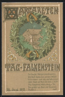 Künstler-AK Falkenstein I. V., Margaritentag 1911, Bauernhaus Im Kranz Mit Spruch  - Otros & Sin Clasificación