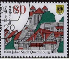 RFA Poste Obl Yv:1597 Mi:1765 1000.Jahre Stadt Quedlinburg (Beau Cachet Rond) - Usados