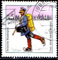 RFA Poste Obl Yv:1596 Mi:1764 Tag Der Briefmarke Facteur Sur Patins à Glace (TB Cachet Rond) - Used Stamps