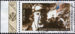RFA Poste Obl Yv:1598 Mi:1766 Friedrich Wilhelm Von Steuben Militaire Bord De Feuille (Beau Cachet Rond) - Used Stamps