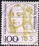 RFA Poste Obl Yv:1588 Mi:1756 Luise Henriette Von Oranien (TB Cachet Rond) - Gebraucht