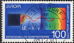 RFA Poste Obl Yv:1562 Mi:1733 Europa Entdeckung Der Quantentheorie (TB Cachet Rond) - Gebraucht