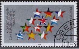 RFA Poste Obl Yv:1552 Mi:1724 4.Direktwahl Zum Europäischen Parlament (TB Cachet Rond) - Used Stamps