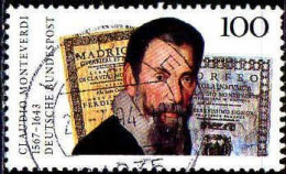 RFA Poste Obl Yv:1537 Mi:1705 Claudio Monteverdi Compositeur (TB Cachet Rond) - Used Stamps
