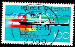 RFA Poste Obl Yv:1509 Mi:1678 Euregio Bodensee (TB Cachet Rond) - Gebruikt