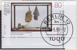 RFA Poste Obl Yv:1504 Mi:1673 Europa Joseph Beuys Coin D.feuille (TB Cachet à Date) Berlin 5-5-93 - Usados
