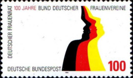 RFA Poste N** Yv:1551 Mi:1723 100 Jahre Bund Deutscher Frauenvereine Deutscher Frauenrat - Neufs