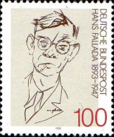 RFA Poste N** Yv:1514 Mi:1683 Hans Fallada 1893-1947 (Ecrivain) - Unused Stamps