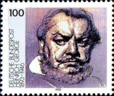 RFA Poste N** Yv:1520 Mi:1689 Heinrich George Acteur - Unused Stamps
