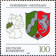 RFA Poste N** Yv:1521 Mi:1663 Nordrhein-Westfalen Armoiries - Unused Stamps